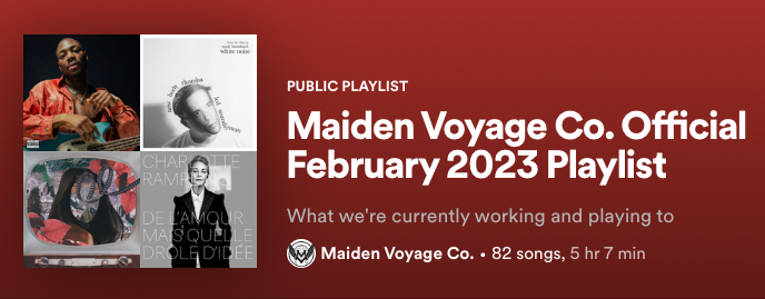 February 2023 Playlist