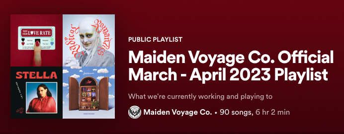 March - April 2023 Playlist