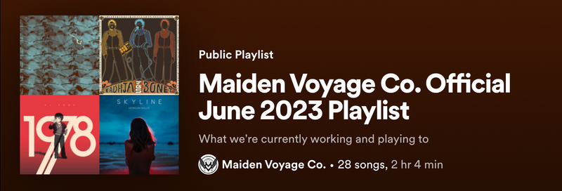 June 2023 Playlist