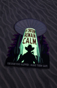 Safe Encounters™ - Alien Abduction Safety Patch - Glow in the Dark
