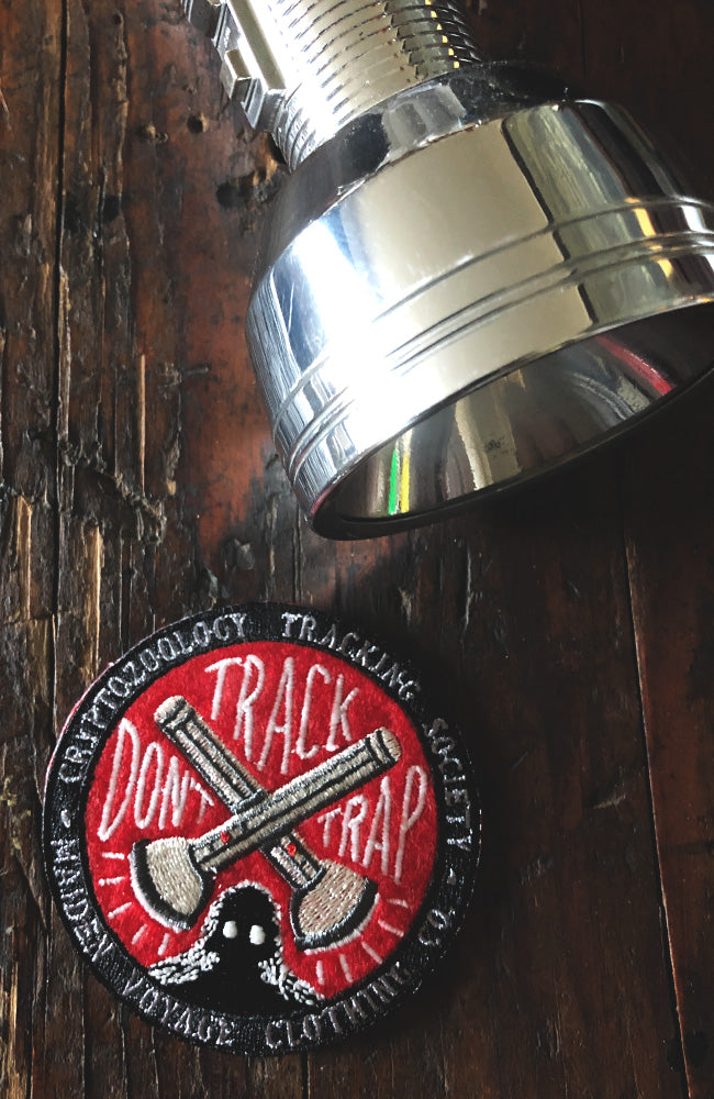 Track Don't Trap Patch - Cryptozoology Tracking Society - Glow in the Dark