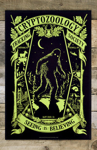Cryptozoology - Glow in the Dark Poster
