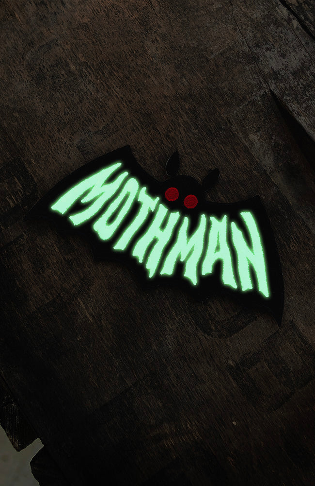 Mothman Symbol Patch - Cryptozoology Tracking Society - Glow in the Dark
