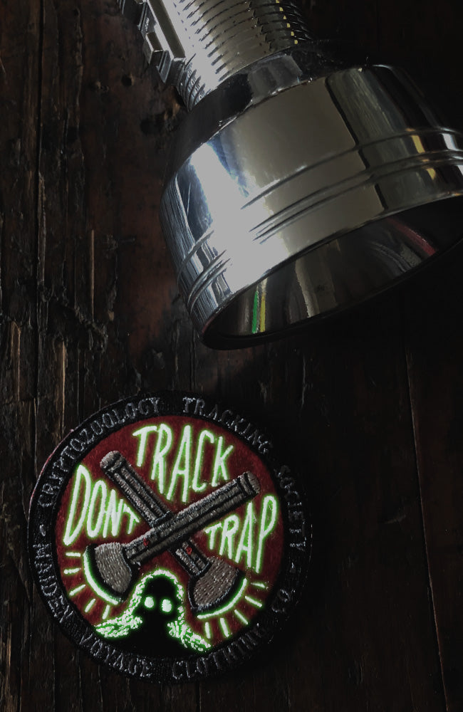 Track Don't Trap Patch - Cryptozoology Tracking Society - Glow in the Dark