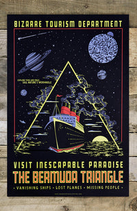Bermuda Triangle - Glow in the Dark Poster
